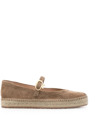 Gianvito Rossi Elda Mary-Jane espadrilles - Brown