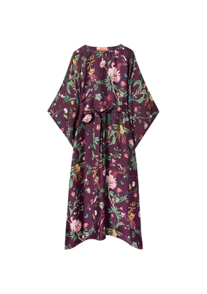 La DoubleJ square floral maxi dress - Purple