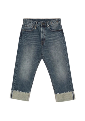 R13 cuffed five-pockets jeans - Blue