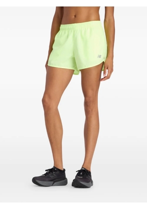 New Balance logo-detail shorts - Green