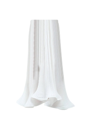 Rowen Rose pleated midi skirt - White
