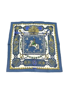 Hermès Pre-Owned 1986-1998 Ludovicus Magnus Silk handkerchief - Blue
