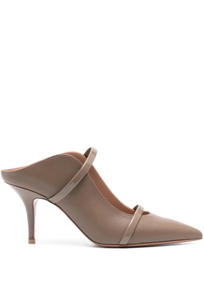 Malone Souliers Maureen 70mm leather mules - Neutrals