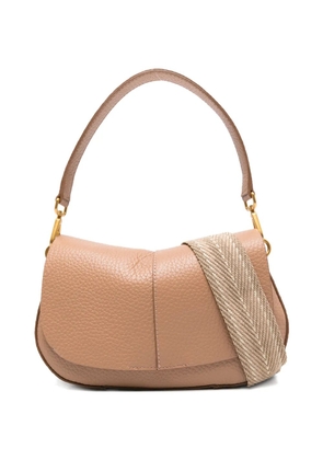 GIANNI CHIARINI Helena Round leather shoulder bag - Neutrals