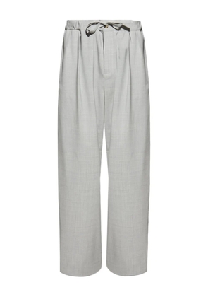 LOEWE pleated drawstring trousers - Grey