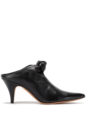 KHAITE Rowan 75mm mules - Black