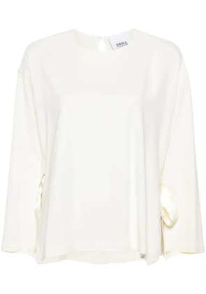 Erika Cavallini wide open-sleeves blouse - White