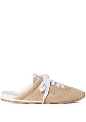 Miu Miu Plume suede mules - Neutrals