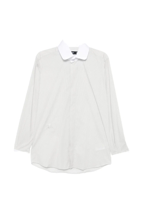 Karl Lagerfeld contrast collar embroidered shirt - Grey