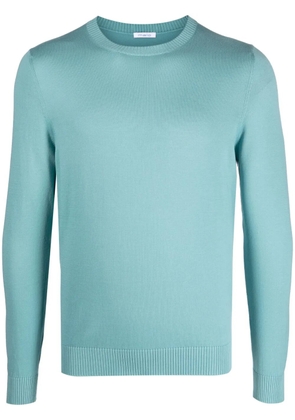 Malo ribbed-trim sweater - Blue
