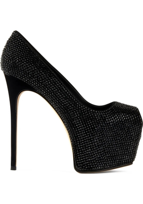 Giuseppe Zanotti Liza Bicolor 150mm peep-toe pumps - Black