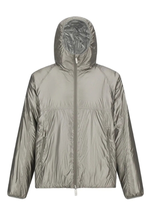 Herno hooded metallic jacket - Silver