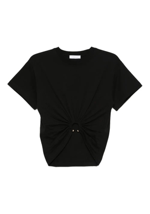 Rabanne ring-detail T-shirt - Black