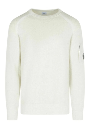 C.P. Company logo-patch sweater - White