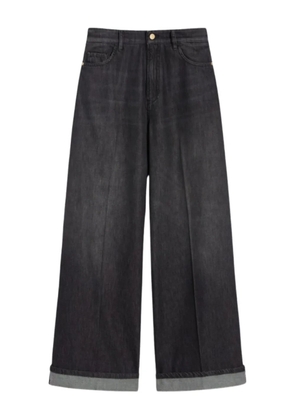 'S Max Mara wide-leg cuffed jeans - Black