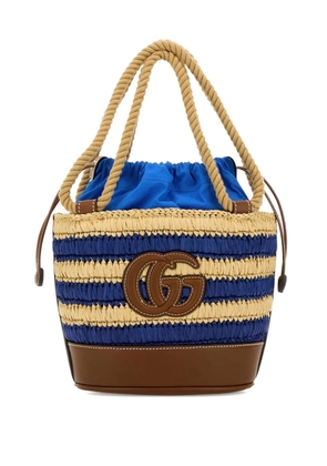 Gucci mini Gucci Summer striped bucket bag - Blue