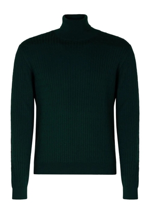 slowear cable-knit turtleneck sweater - Green
