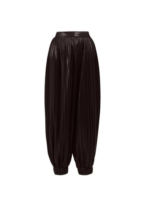 Rowen Rose pleated balloon trousers - Brown