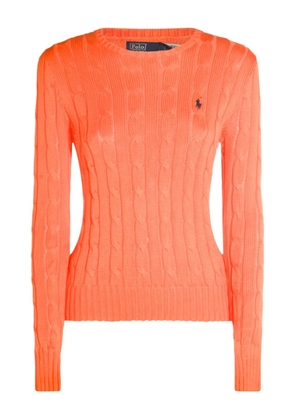 Polo Ralph Lauren cable-knit crew-neck sweater - Orange