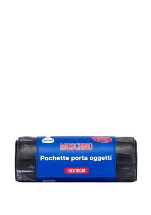 Moschino cylinder clutch bag - Black