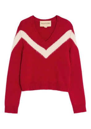 Valentino Garavani V-neck wool sweater - Red