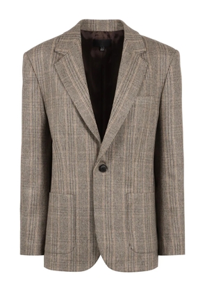 Nili Lotan checked lapel blazer - Brown