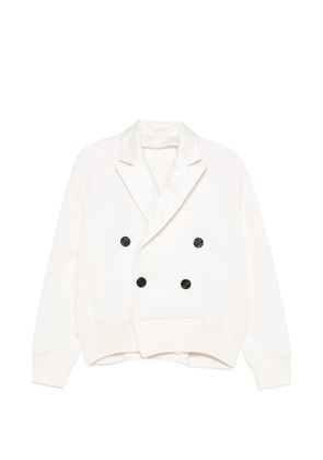 sacai double-breasted cardigan - Neutrals