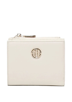 V°73 logo-plaque wallet - Neutrals