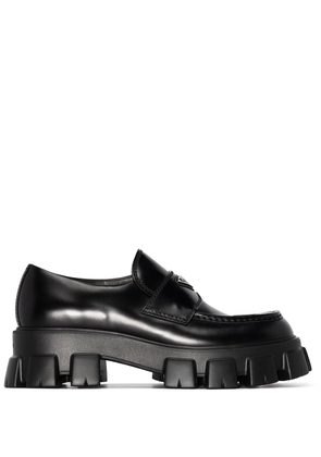 Prada Monolith leather loafers - Black