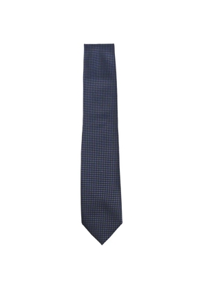 TOM FORD houndstooth-pattern tie - Blue