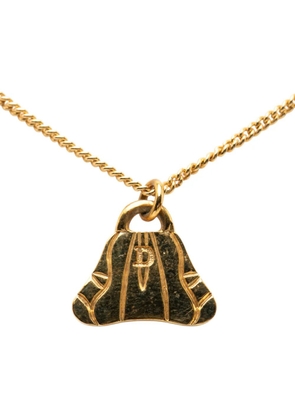 Christian Dior Pre-Owned 20th Century Gold Plated Bag Pendant Necklace costume necklace
