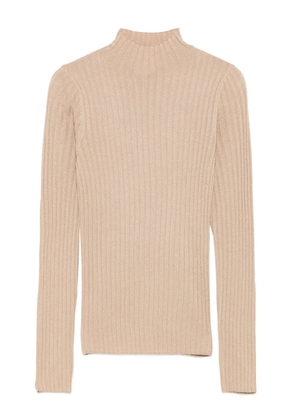 LIU JO ribbed high-neck top - Neutrals