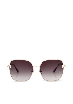 TOM FORD square full-rim sunglasses - Gold