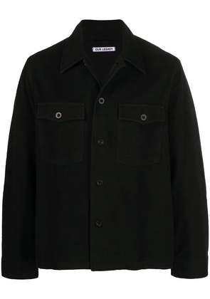 OUR LEGACY button-up overshirt - Black