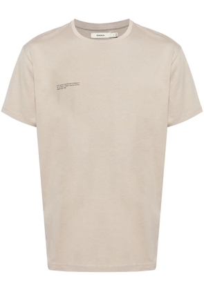 Pangaia logo-print organic-cotton T-shirt - Neutrals