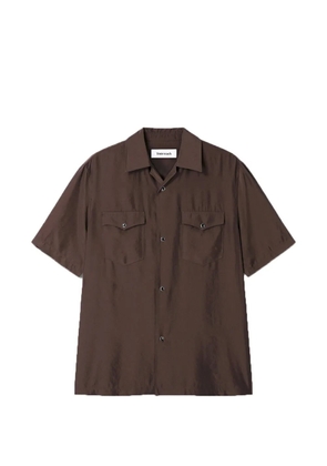 TONYWACK buttoned flap-pocket shirt - Brown