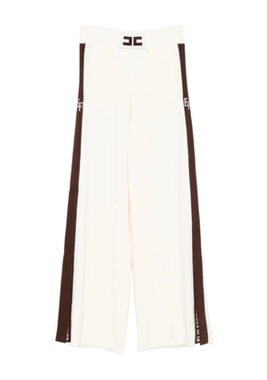 Elisabetta Franchi side-stripe trousers - Neutrals