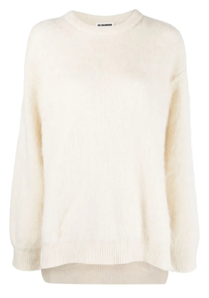 Jil Sander long-sleeved textured-finish jumper - Neutrals