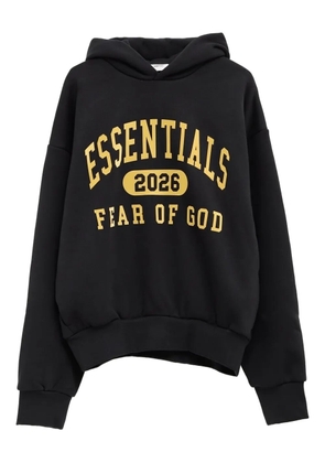 FEAR OF GOD ESSENTIALS logo-print hoodie - Black
