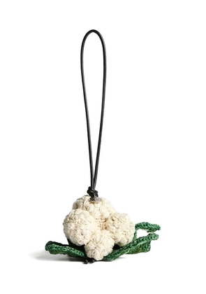 JW Anderson crocheted-cauliflower charm - Neutrals