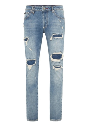 Philipp Plein distressed-effect jeans - Blue