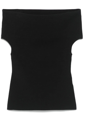 TOTEME double-knit top - Black