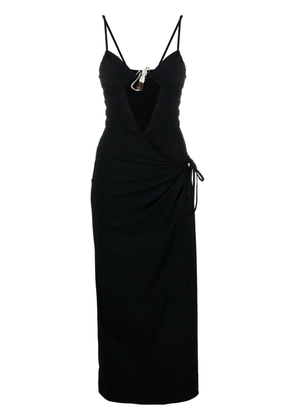 Christopher Esber Nebular wrap midi dress - Black