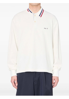 Kolor long-sleeve polo shirt - White