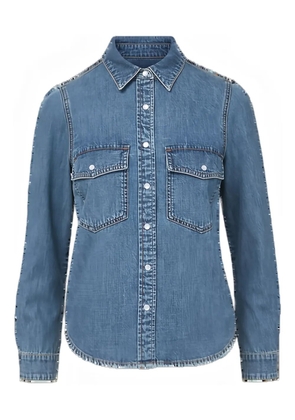 Veronica Beard flap-pocket denim shirt - Blue