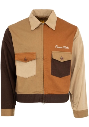Human Made zip-up work jacket - Brown