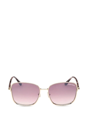 TOM FORD square full rim sunglasses - Gold
