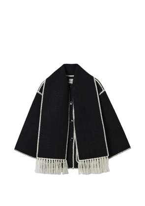 TOTEME attached-scarf jacket - Black
