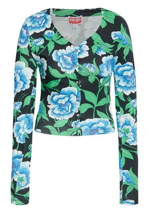 Kenzo floral-print top - Black