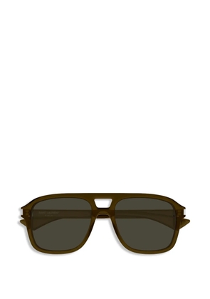 Saint Laurent Eyewear oversized lens sunglasses - Brown